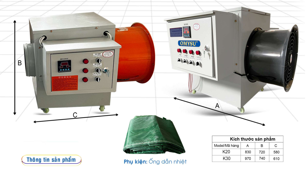 Máy Sưởi Công Nghiệp Điện
